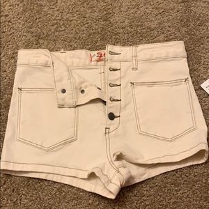 Free people jean shorts nwt